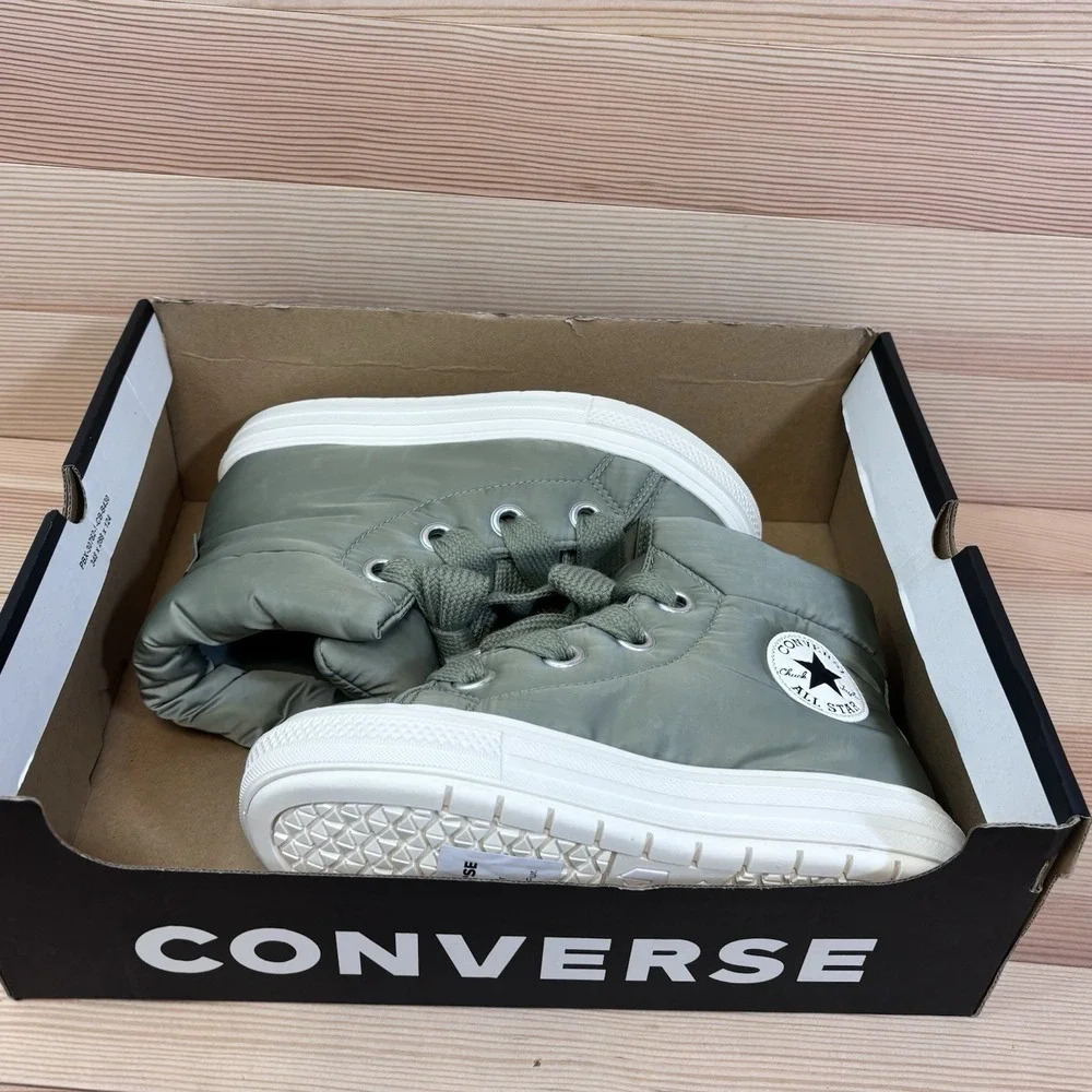 Converse CTAS Elements Boot Hi  Shoes Women Sz 7 Green Light Field Surplus